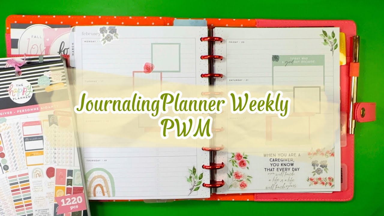 Journaling Planner Weekly PWM-Horizontal Planner