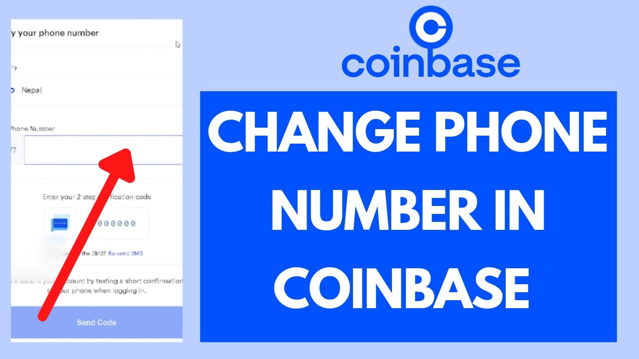 coinbase change phone number