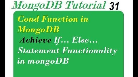 Cond Function in MongoDB