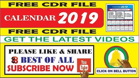 Pakistan Calendar 2019 With Holidays Corel Draw CDR - Best Of All & IT