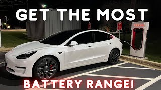 Tesla Road Trip Battery Charging Tips! Less Stops And More Range!!