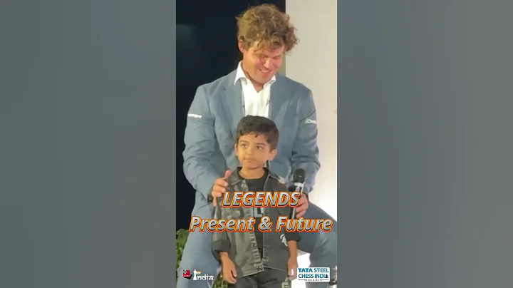 Magnus Carlsen Meets 3-Year-Old Chess Prodigy Anish Sarkar! 🎉❤️ #magnuscarlsen #chess