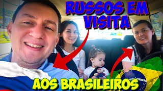 Estamos encantados! Nossa família russa está visitando a família brasileira