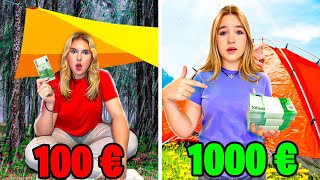 Une Tente à 100€ VS Tente à 1000€ Budget Challenge !