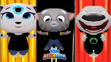 TALKING TOM HERO DASH -- BLACK ANGELA TOM HANK CLASSIC RUN MIRROR MODE FUNNY FAIL