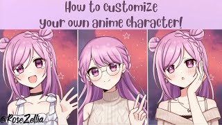 How to customize your own anime character!