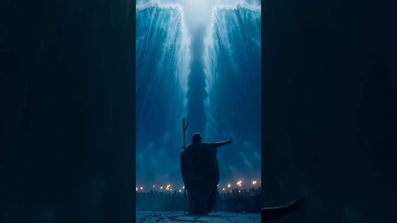 Moses Splitting the Red Sea! Miracle!