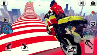 Motor Bike stunt Gadi Game Video - Bike Impossible Tracks Race – Android IOS Gameplay screenshot 5