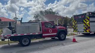 SLCFD Station 14 responding to a tree fire. 5-2-24