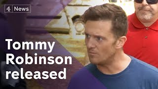 Tommy Robinson released from prison on bail
