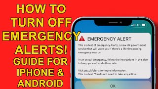 🔴 Turn Off Emergency Alerts on iPhone and Android 🔴 screenshot 4
