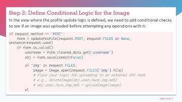 Fixing the KeyError When Updating User Profile Images in Django