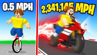 Upgrading SLOWEST To FASTEST Bikes In ROBLOX!