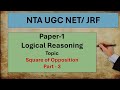 Square of Opposition ll Part-3