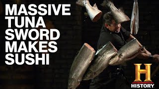Forged in Fire: The MASSIVE Maguro Bocho SLICES & DICES the Final Round (Season 8) | History