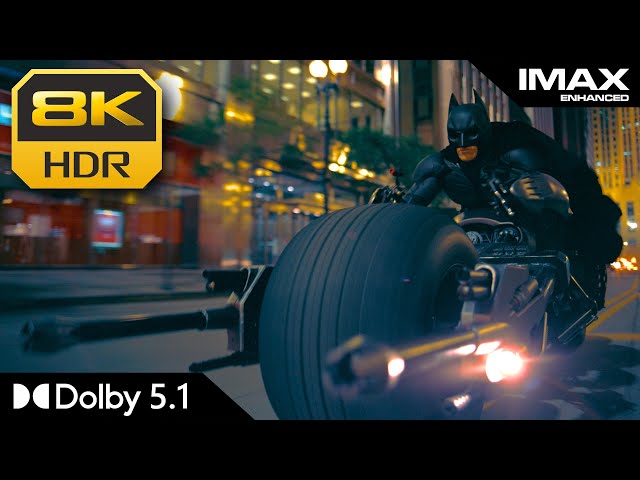 8K HDR IMAX | Batpod (The Dark Knight) | Dolby 5.1 class=