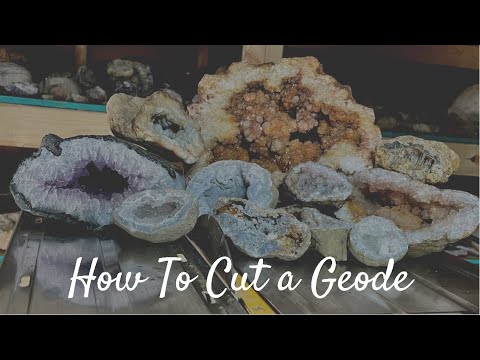 How To CUT A Geode! | Lapidary for Beginners #hitechdiamond #cabking #thefinders