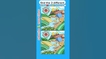 find the 3 different || #372 || finding || #puzzle​ #different #game #shorts #shortfeed