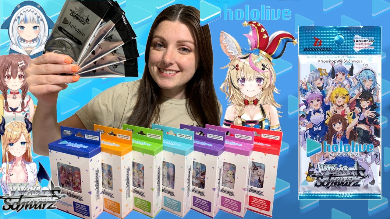 Hololive Production: Opening every trial deck + 5 booster boxes - Weiss Schwarz