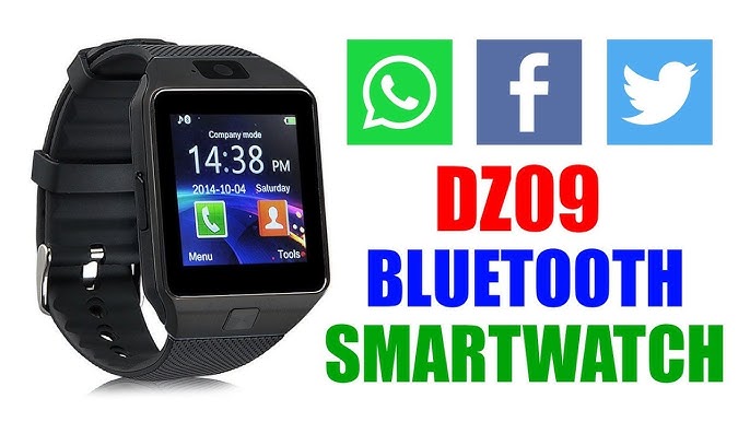 Bluetooth Smart Watch Dz09 Smartwatch GSM Sim Card with Camera for Android iOS Black