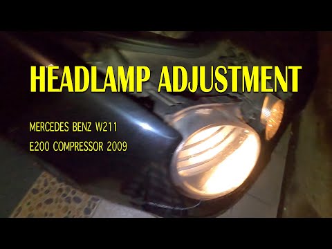 How To Adjust Your Headlamp for Mercedes W211 2009 by Do It Yourself