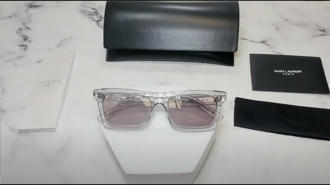 Saint Laurent SL461 BETTY 020 Rectangle Sunglasses - Ivory/Grey Saint Laurent Paris Saint Laurent SL461 BETTY 013 Sunglasses  main image 2