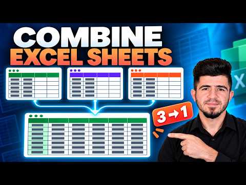 How to Combine Multiple Excel Sheets into One | Step-by-Step Tutorial