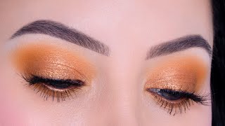 beginner friendly eye makeup tutorial copper eye makeup look