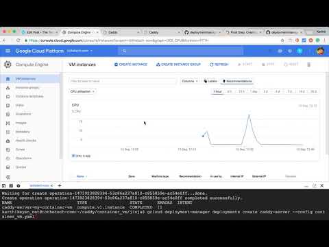 Caddy server container vm