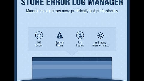 Magento Store Error Log Manager Extension by Biztech Consultancy
