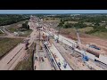 How many cranes can you spot in this HS2 footage?