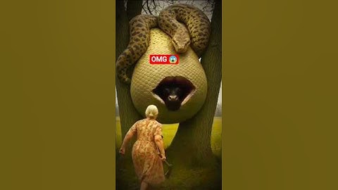 Giant Python vs. Rescue Cow | #animals #funny #shorts