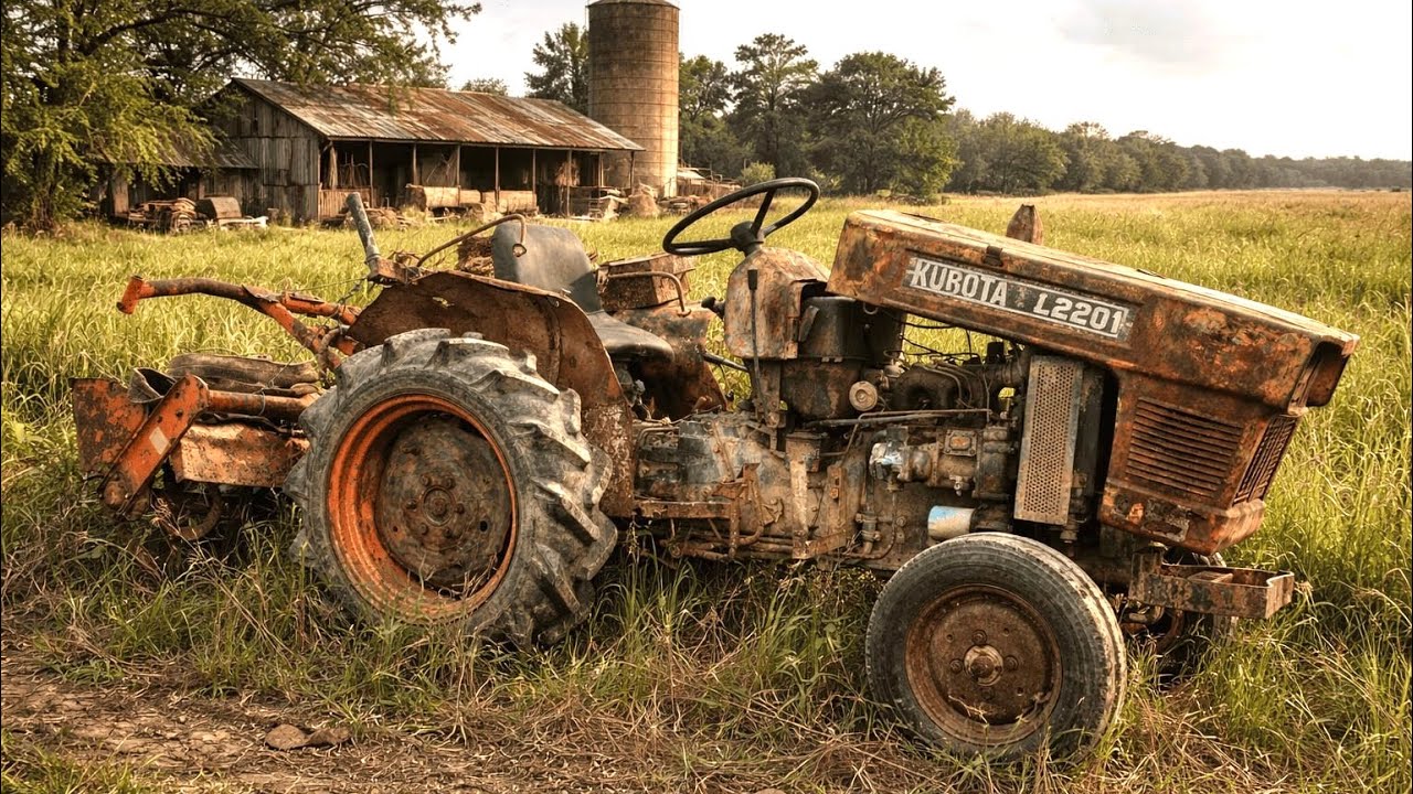 Restoring an Abandoned Kubota L2201 Tractor After Years of Neglect