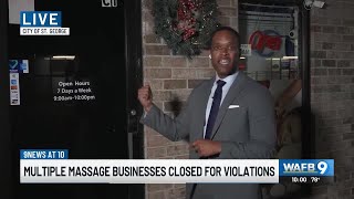 Several massage parlors shut down in St George