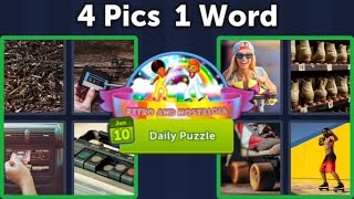 4 Pics 1 Word Daily Puzzle June 10, 2023 Retro and Nostalgia + Levels 4501-4510 screenshot 3