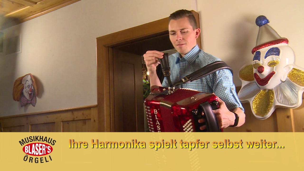 Blasers Info Video Werbefilm Selbstspielende Fake Musikinstrumente  Showharmonika - YouTube