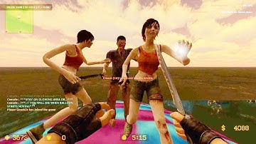 Counter Strike Source - Zombie Escape mod online gameplay on Crash Bandicoot map