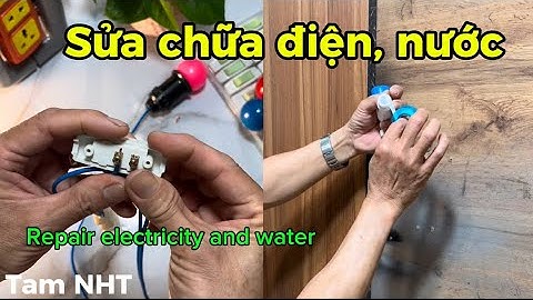 Hướng dẫn cách gắn dây điện vào công tắc quả nhót và quấn thun non vào răng vòi nước #tricks