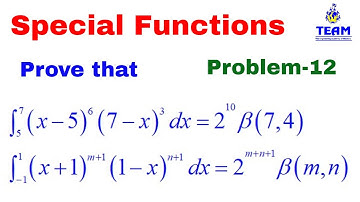 Application on relationship between beta and gamma functions. Problems- 12