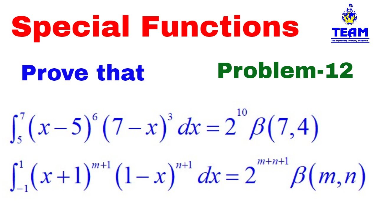 Application on relationship between beta and gamma functions. Problems- 12