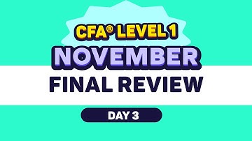 CFA Level 1 FINAL REVIEW [Day 3] November 2025: EXAM REVISION Quantitative Methods Explained CFA WSN
