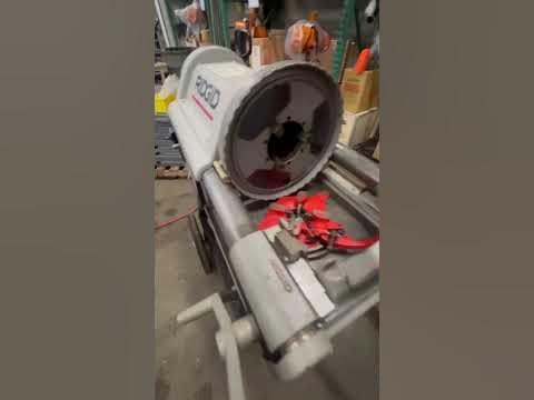 RIDGID Pipe Threading Machine: 1224, For 1/4 in to 4 in Pipe, 1 1/2 hp