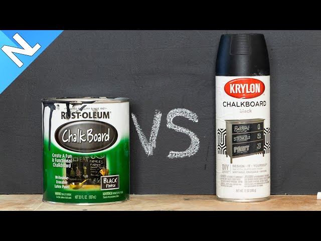 Chalkboard paint which one is better paint or spray? Rust-oleum vs