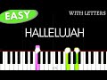 LEONARD COHEN - Hallelujah | Easy Piano tutorial