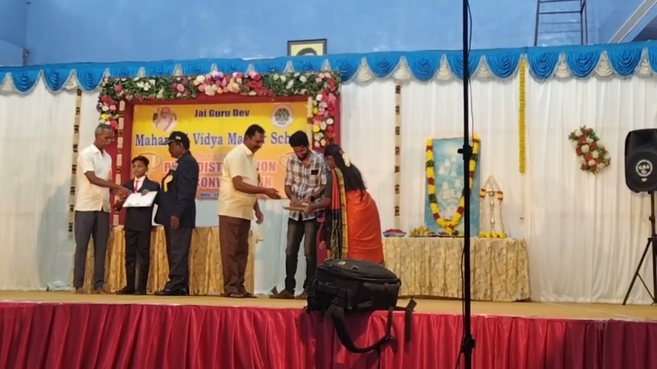 #Annual Day - Vahish Kumar  Prize #Maharishividyamandirschool-Melagaram