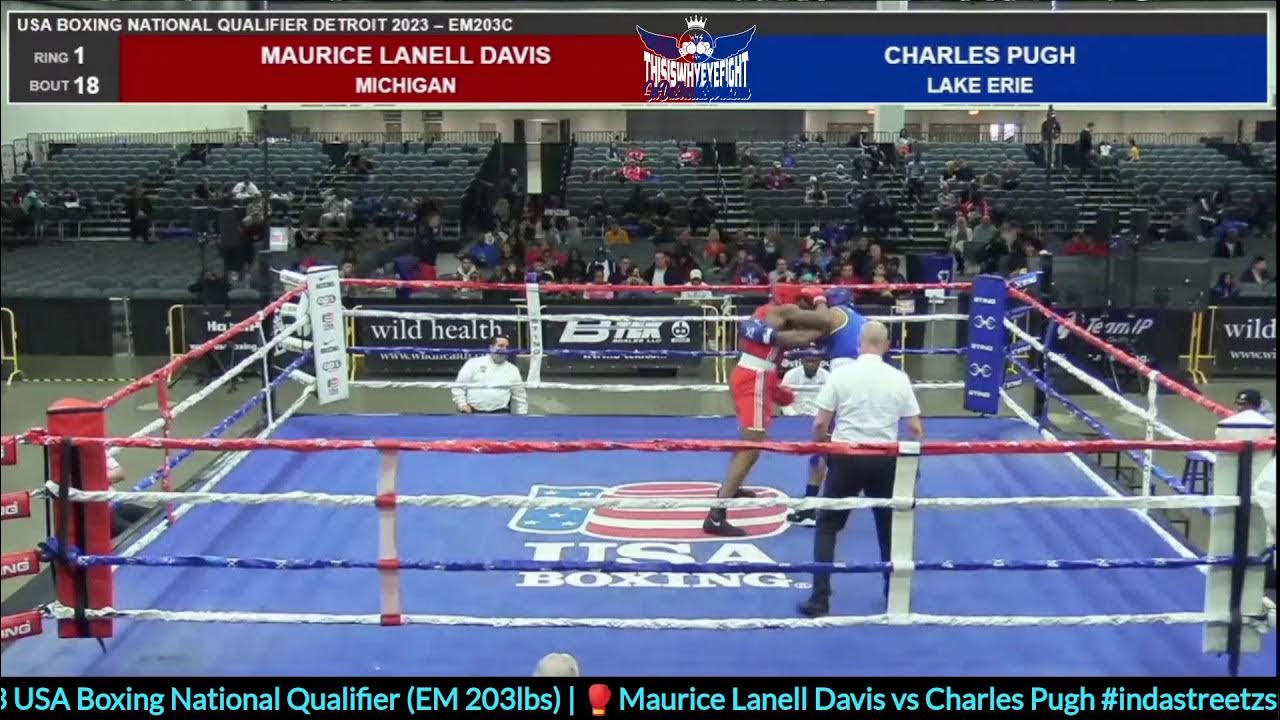 2023 USA Boxing National Qualifier Pugh vs Davis YouTube