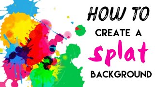 Tutorial Splat Background in Adult Colouring Books