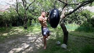 Работа на боксёрском мешке Капля 45 кг - Николай Алексахин