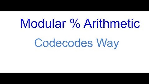 Modular Arithmetic in Competitive Programming