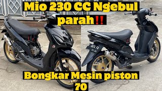 MIO PISTON 70 ‼️NGEBUL PARAH HARUS TURUN MESIN🫣